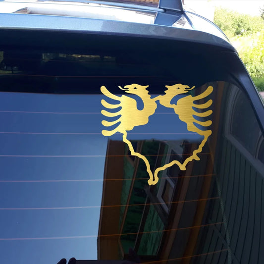 Kosovo Map Albania Eagle Car Sticker Waterproof Auto Decors