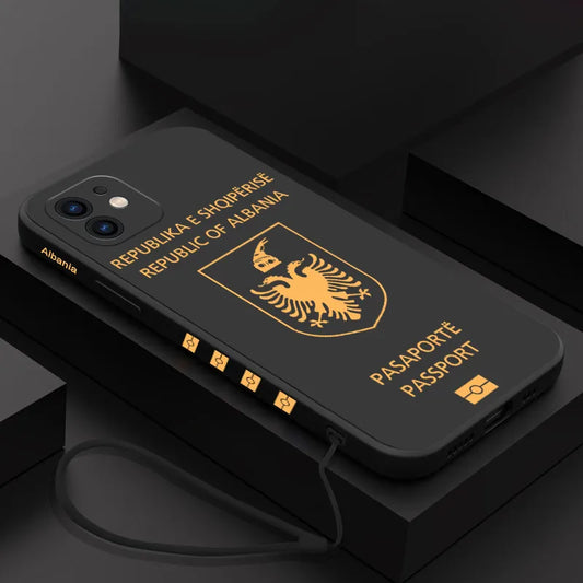 Albania Passport Cover Phone Case For Samsung Galaxy