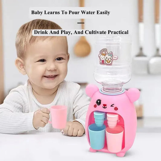 Kitchen Simulation Toy Children Kid Role Play Mini Double Headed Water Dispenser